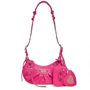 NWT BALENCIAGA XS Le Cagole Shoulder Bag Pink!